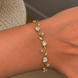 Bracelet Pétales Dorées - Maison Ampère